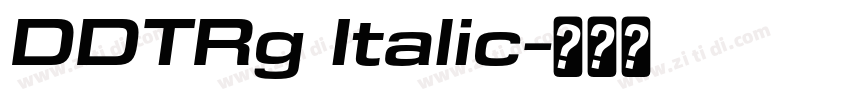DDTRg Italic字体转换